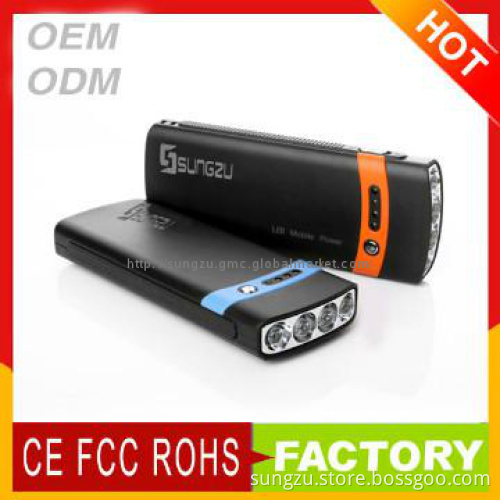 4 high bright light mobile solar phone charger